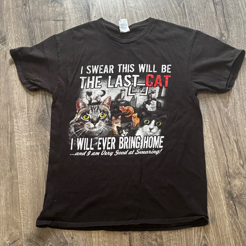 Delta Pro Weight Black Cat Tee